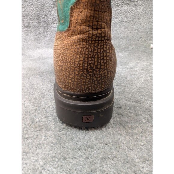 Twisted X Western Boots EZ Rider Womens Size 10M Teal Tan Round Toe WEZ0006 - Picture 10 of 15